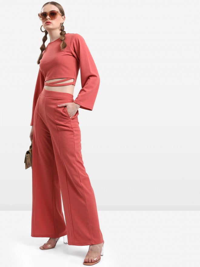 Ketch Women Pink Top With Pant - Pink - Image 2
