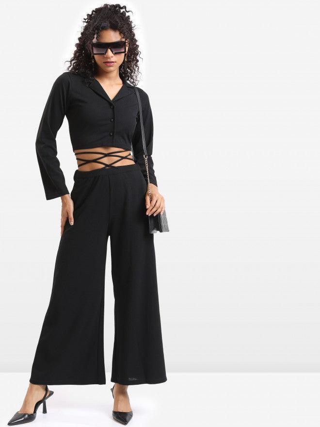 Ketch Women Black Top With Pant - Black - Image 1