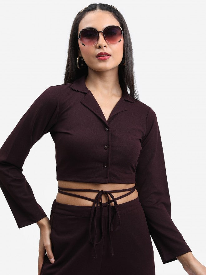 Ketch Women Purple Top With Trouser - Purple - Image 1