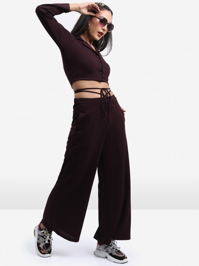 Ketch Women Purple Top With Trouser - Purple - Image 2