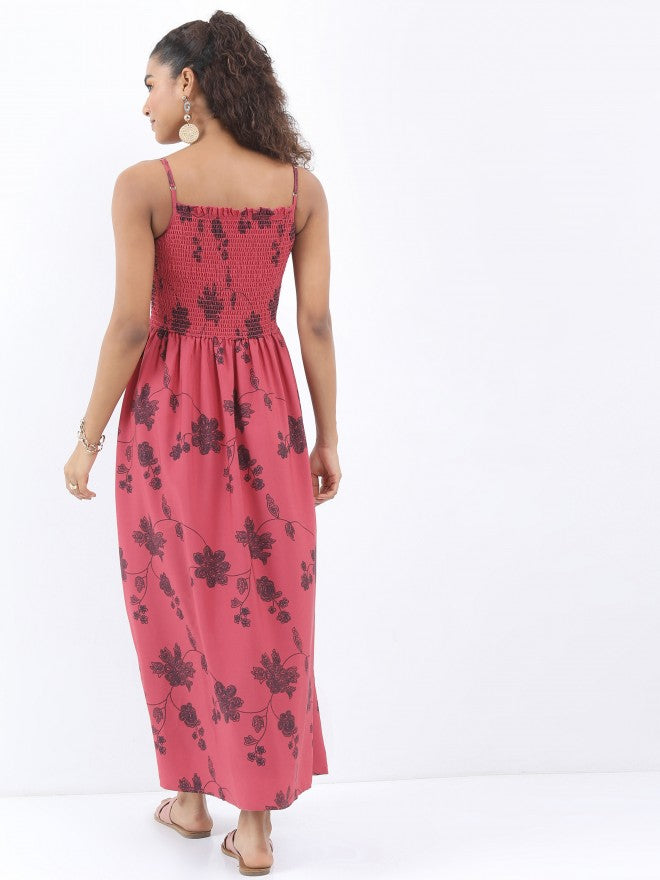 Ketch Women Rose Printed Fit & Flare Dress - Rose - Image 3