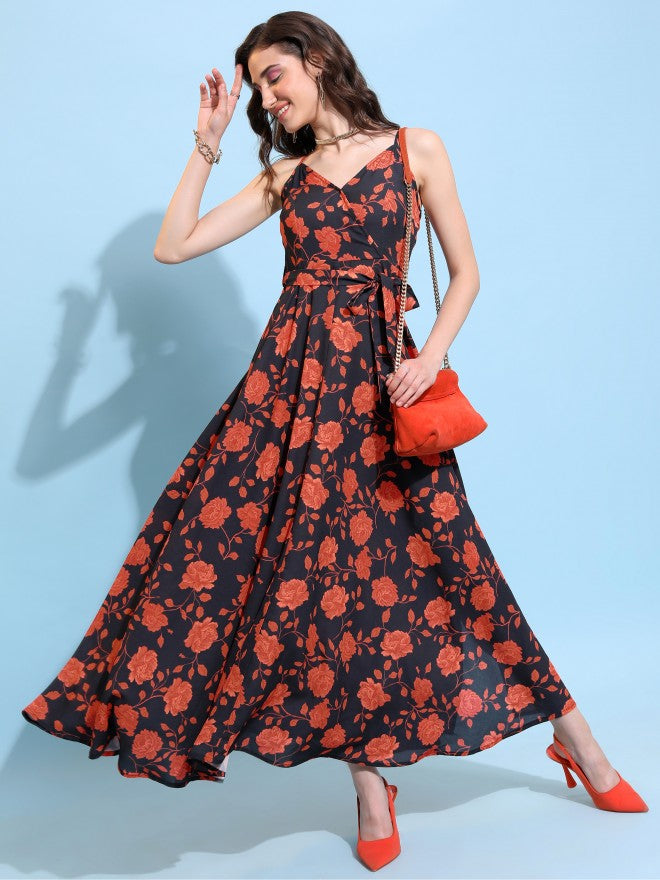 Ketch Women Brown/Multi Printed Bodycon Dress - Brown - Image 7