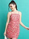 Ketch Women Pink/White/Multi Printed Bodycon Dress - Pink - Image 1
