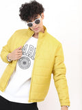 Ketch Men Mustard Solid Puffer Jacket - Mustard - Image 1