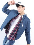 Ketch Men Navy Blue Puffer Jacket - Navy Blue - Image 1