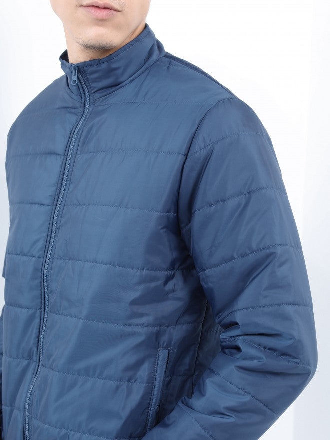 Ketch Men Navy Blue Puffer Jacket - Navy Blue - Image 5