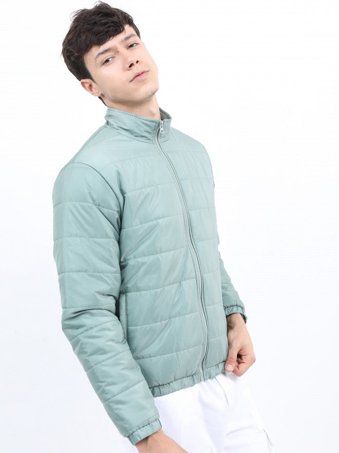 Ketch Men Green Puffer Jacket - Green - Image 6