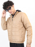 Ketch Men Brown Solid Puffer Jacket - Brown - Image 1
