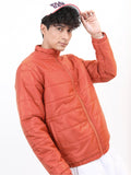 Ketch Men Rust Solid Puffer Jacket - Terracotta - Image 1