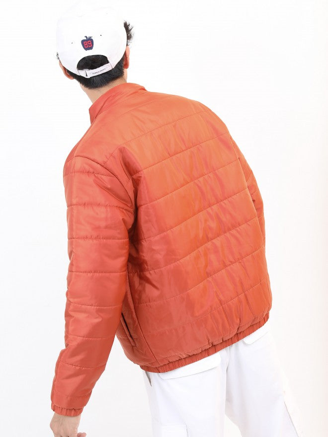 Ketch Men Rust Solid Puffer Jacket - Terracotta - Image 3