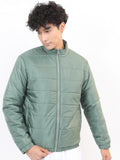 Ketch Men Green Solid Puffer Jacket - Green - Image 1