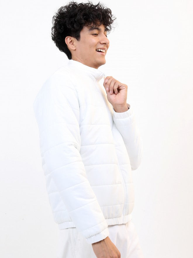 Ketch Men White Puffer Jacket - White - Image 6