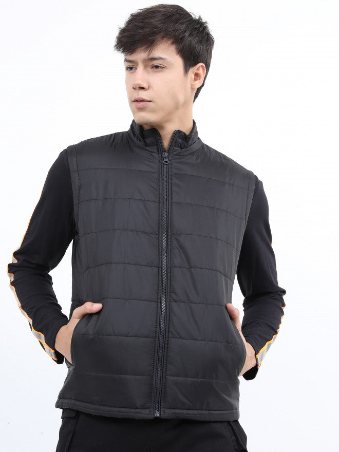 Ketch Men Black Puffer Jacket - Black - Image 1