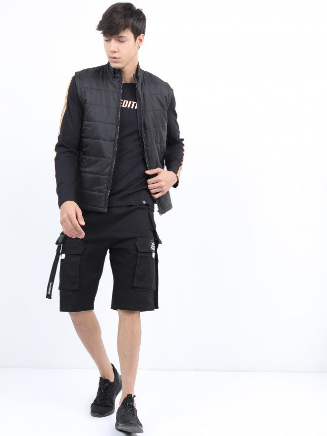 Ketch Men Black Puffer Jacket - Black - Image 2