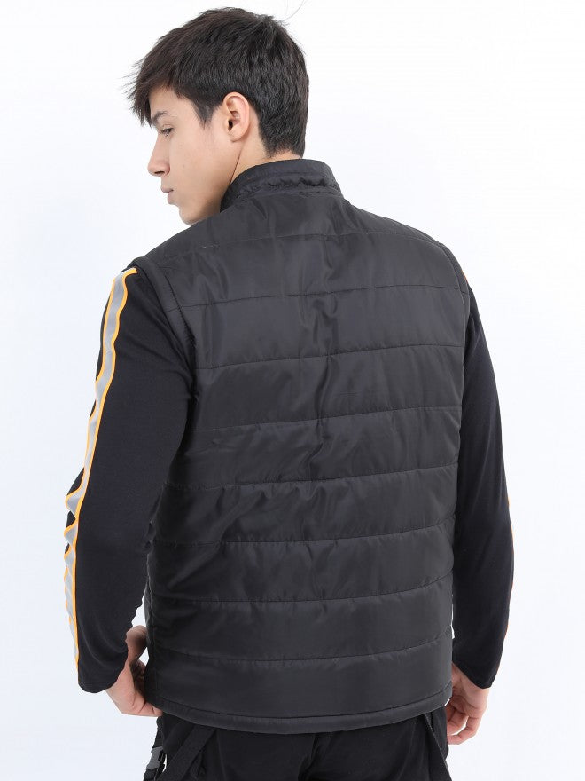 Ketch Men Black Puffer Jacket - Black - Image 3