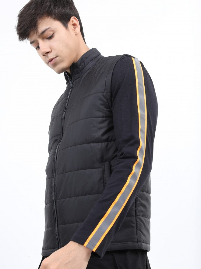 Ketch Men Black Puffer Jacket - Black - Image 4