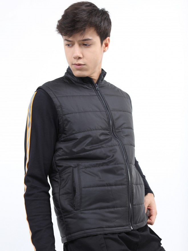 Ketch Men Black Puffer Jacket - Black - Image 6