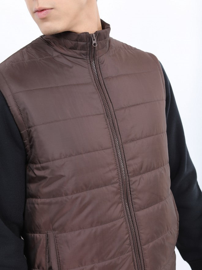 Ketch Men Coffee Brown Puffer Jacket - Brown - Image 5
