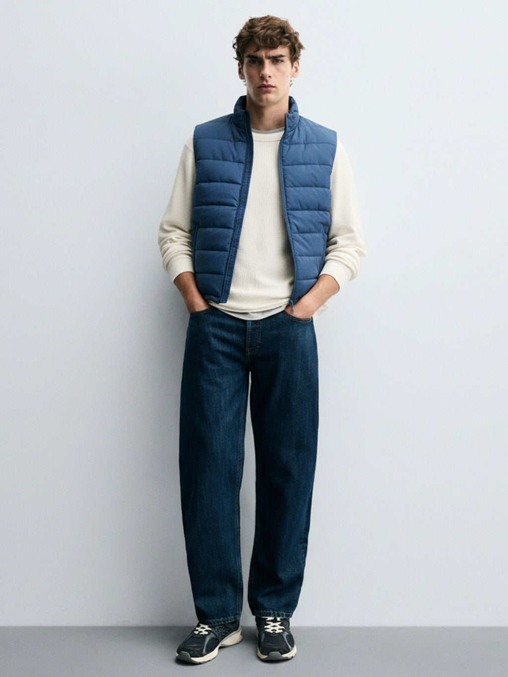 Ketch Men Navy Blue Puffer Jacket - Navy Blue - Image 3