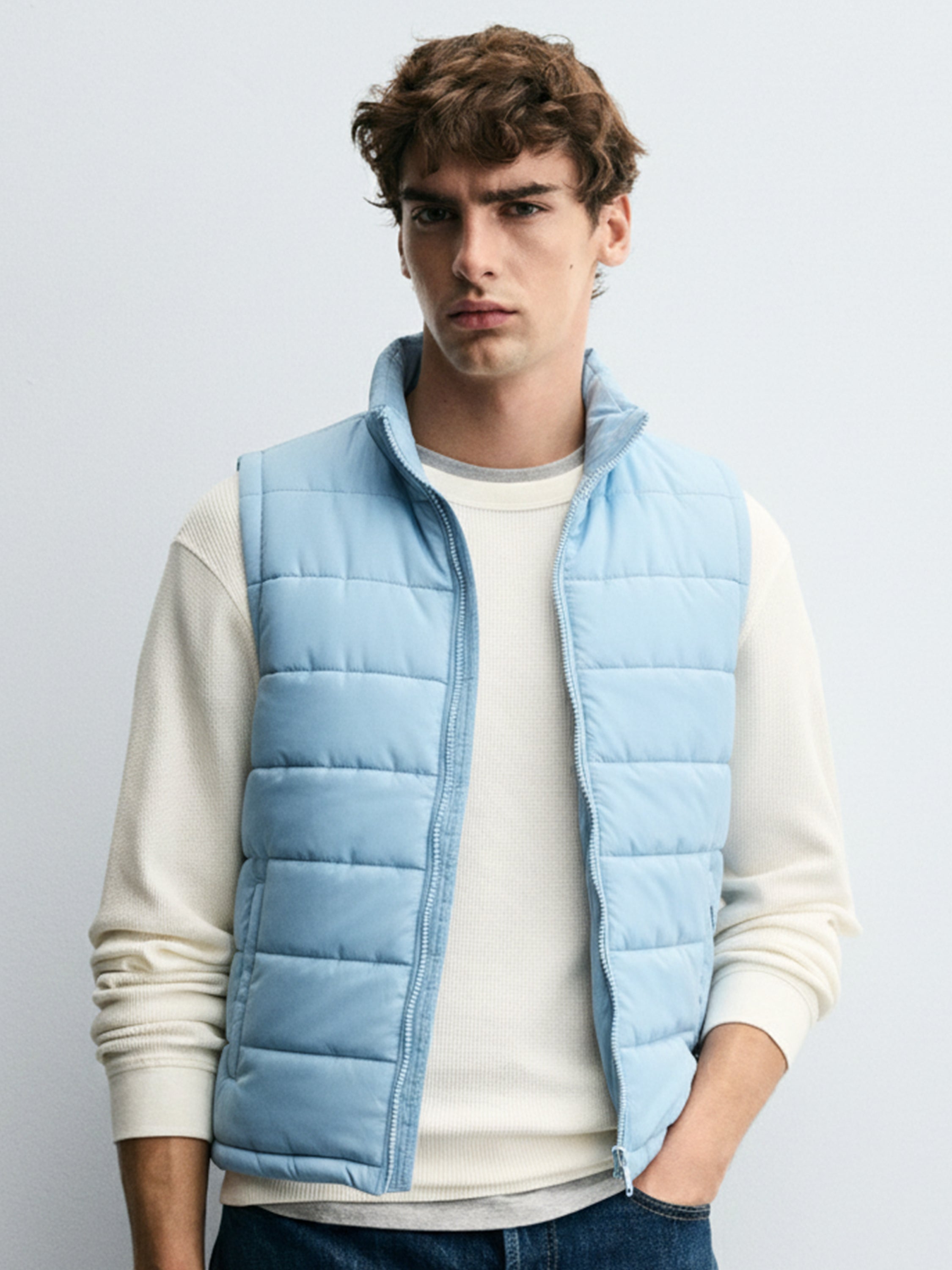 Ketch Men Teal Puffer Jacket - Teal - Image 1