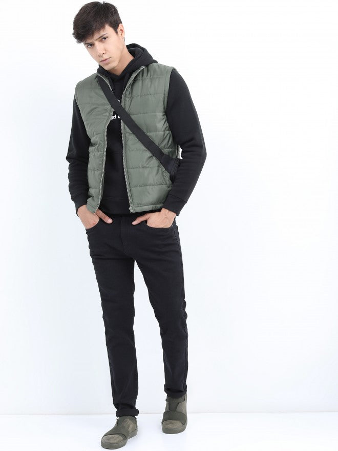 Ketch Men Olive Puffer Jacket - Olive - Image 2