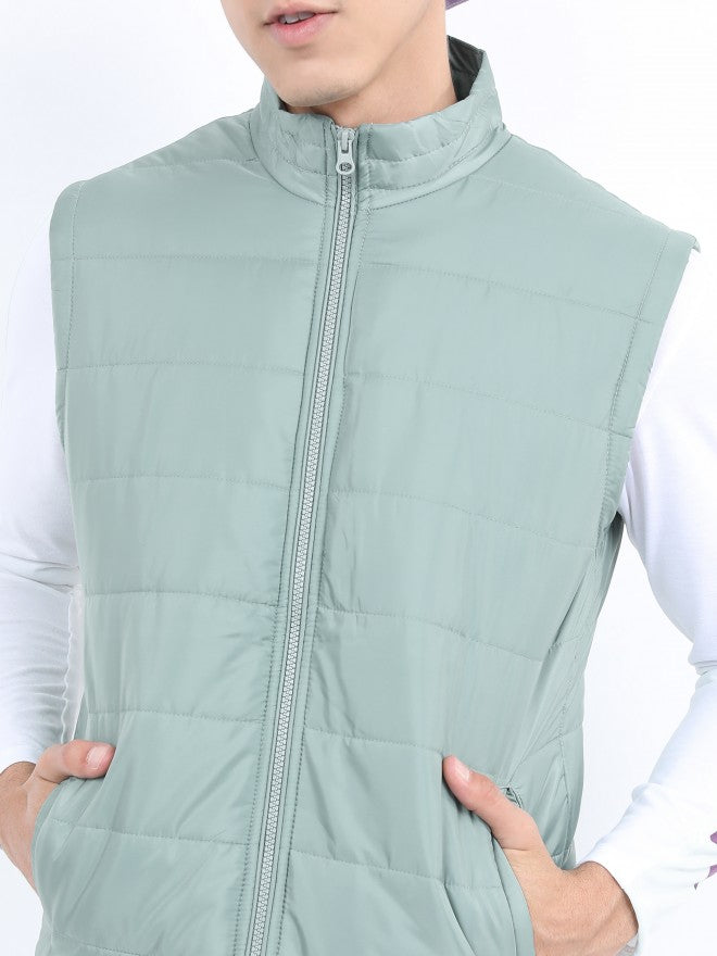 Ketch Men Green Puffer Jacket - Green - Image 5