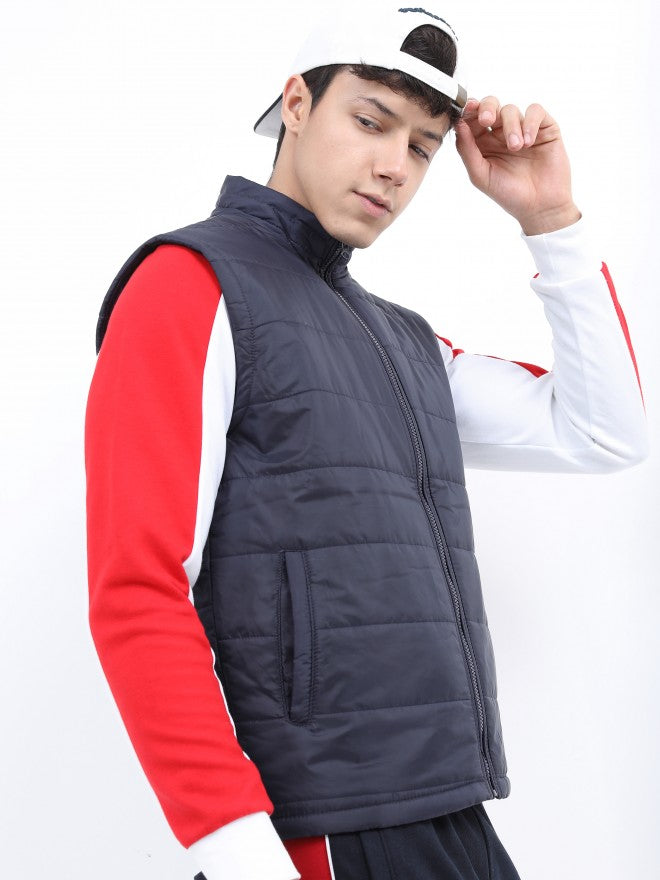 Ketch Men Blue Puffer Jacket - Blue - Image 6