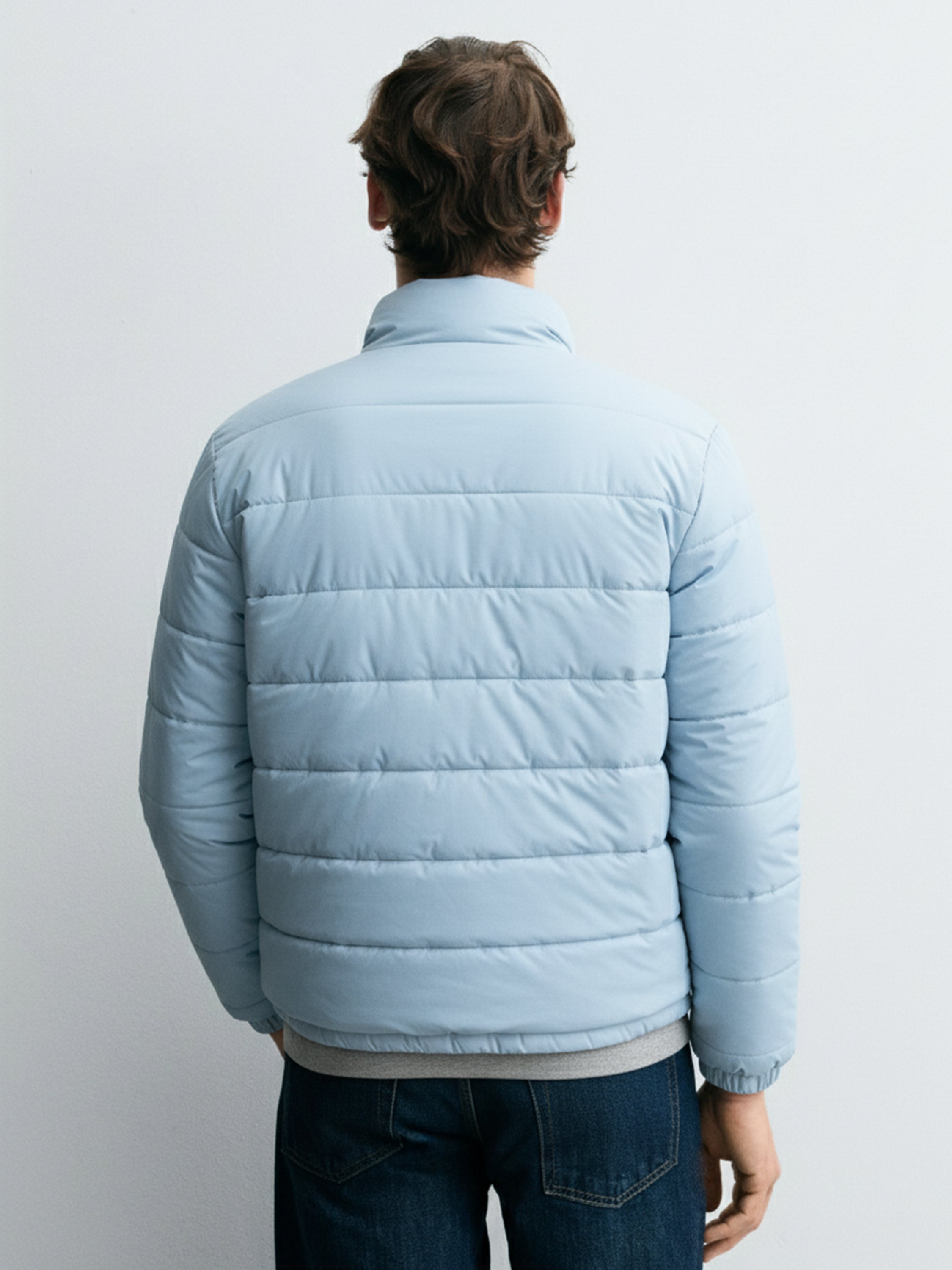 Ketch Men Teal Puffer Jacket - Teal - Image 2