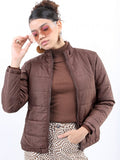 Ketch Women Brown Puffer Jacket - Brown - Image 1