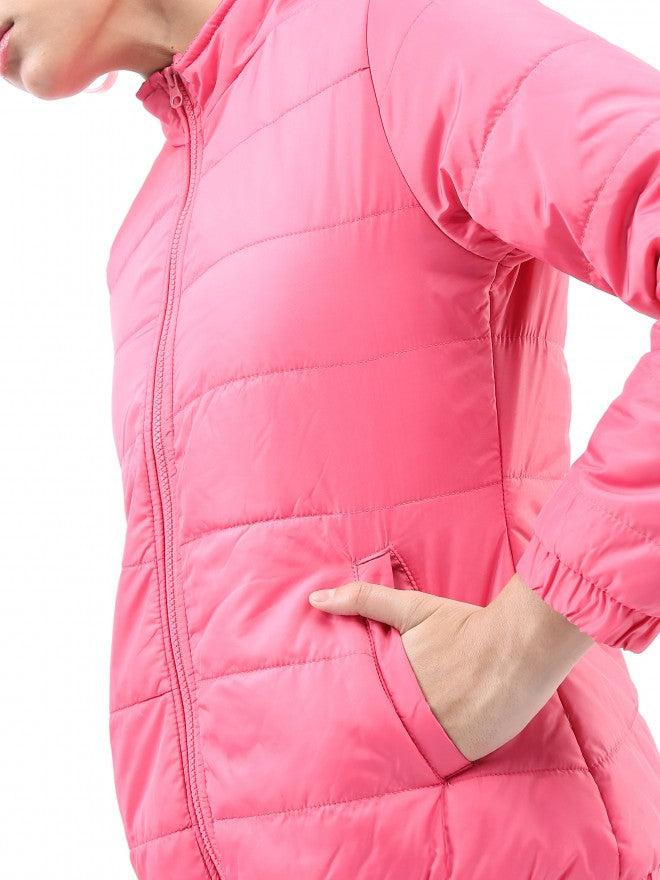 Ketch Women Pink Puffer Jacket - Pink - Image 5