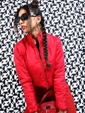 Ketch Women Red Puffer Jacket - Red - Image 1