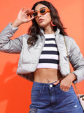 Ketch Women Grey Puffer Jacket - Grey - Image 1
