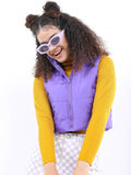 Ketch Women Purple Puffer Jacket - Purple - Image 1