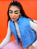 Ketch Women Blue Puffer Jacket - Blue - Image 1