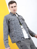 Ketch Men Black Denim Jacket - Black - Image 1