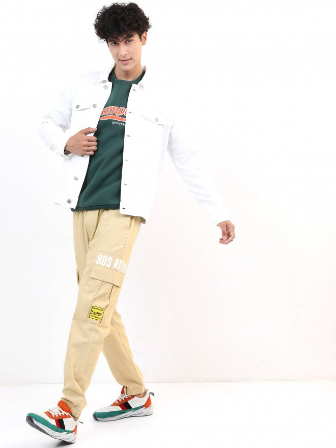 Ketch Men White Solid Denim Jacket - White - Image 2
