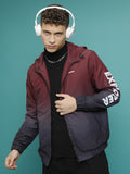 Ketch Men Maroon Printed Bomber Jacket - Maroon - Image 1
