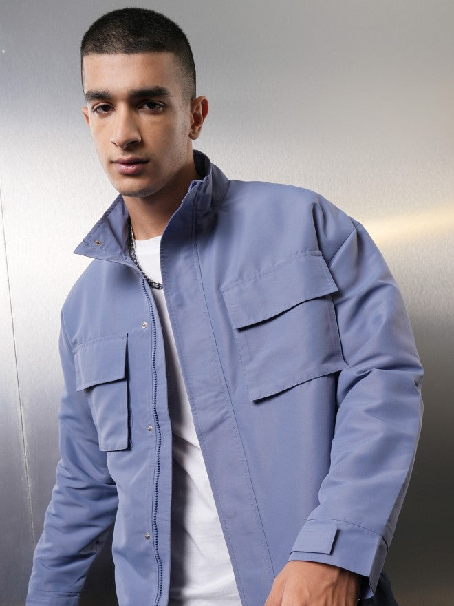 Ketch Men Navy Blue Solid Tailored Jacket - Navy Blue - Image 1