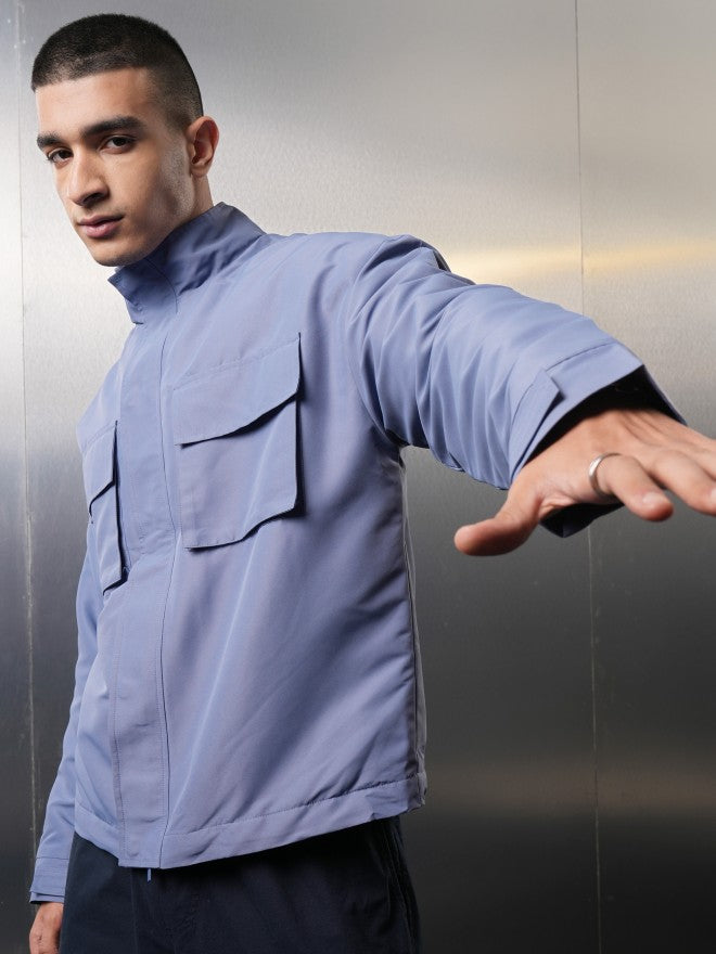 Ketch Men Navy Blue Solid Tailored Jacket - Navy Blue - Image 4