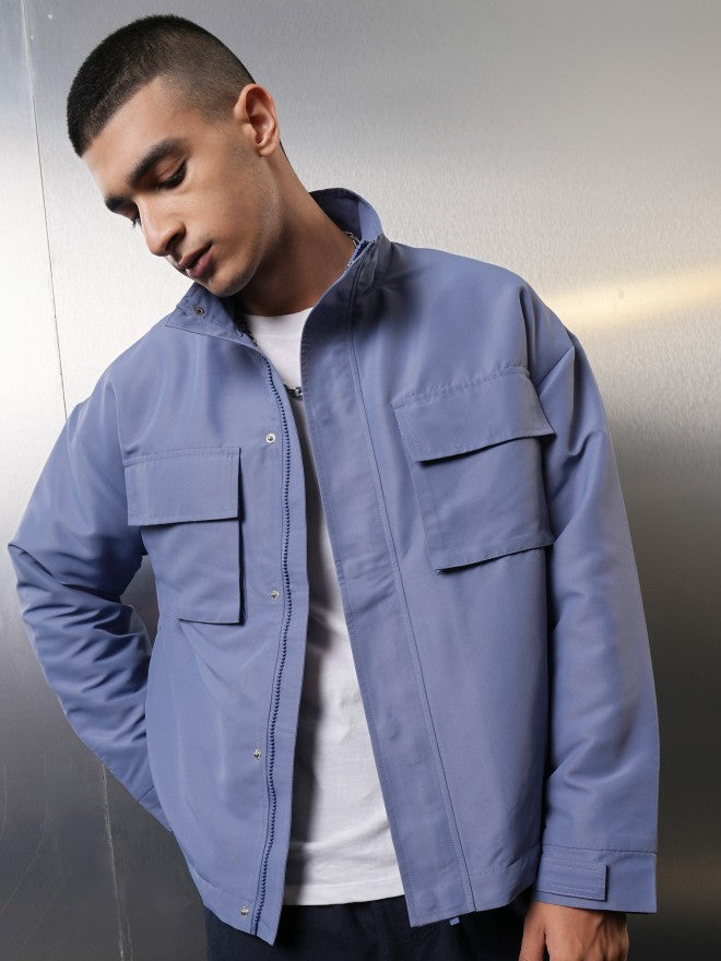 Ketch Men Navy Blue Solid Tailored Jacket - Navy Blue - Image 7