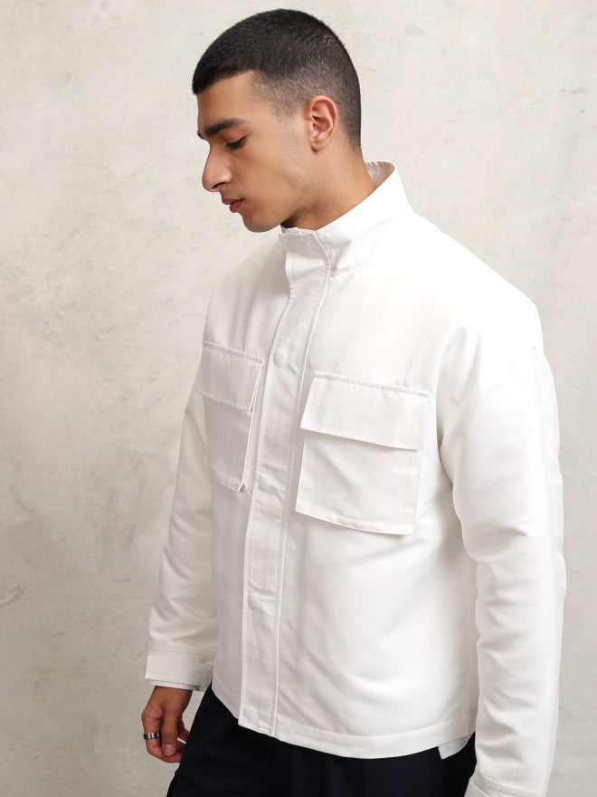 Ketch Men White Solid Tailored Jacket - White - Image 4