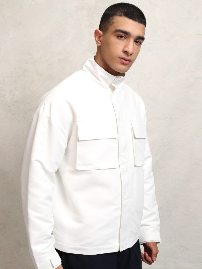 Ketch Men White Solid Tailored Jacket - White - Image 6