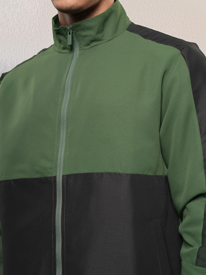 Ketch Men Black Colourblocked Bomber Jacket - Black - Image 5