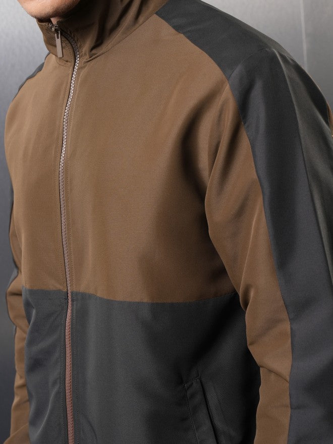 Ketch Men Black Colourblocked Bomber Jacket - Black - Image 5