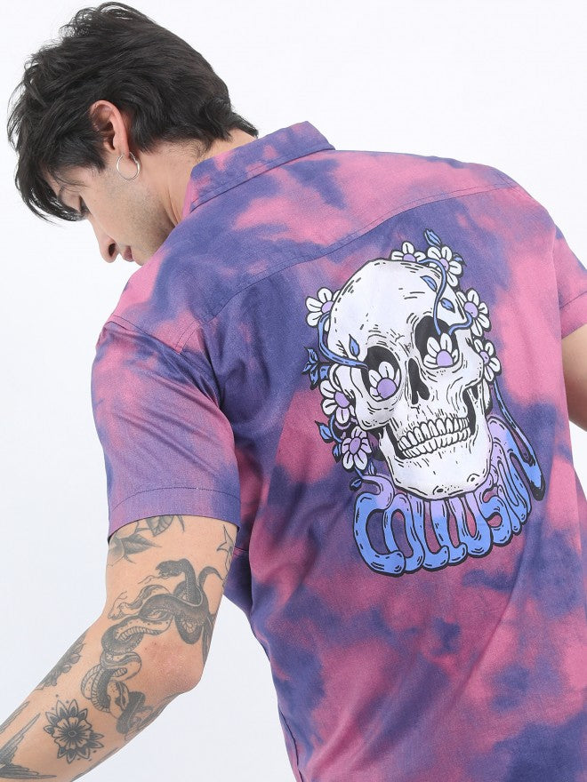 Ketch Men Pink Slim Fit Printed Casual Shirt - Pink - Image 1