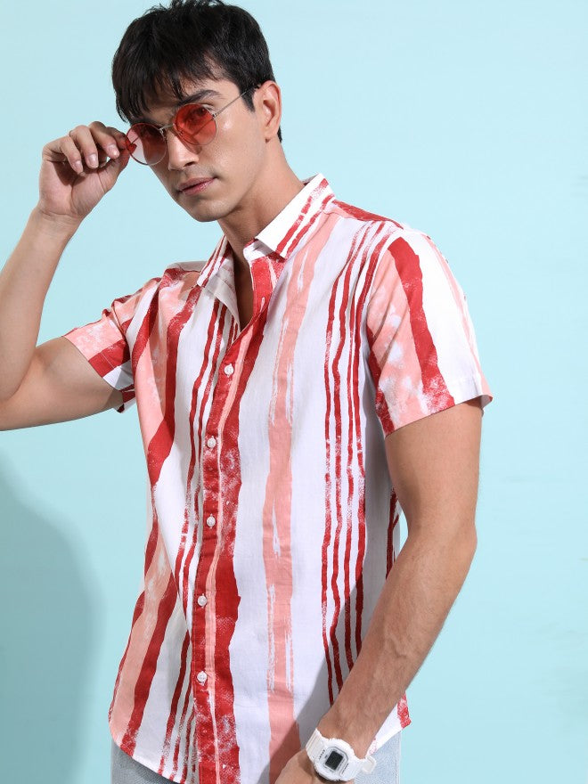 Highlander Men Multi Printed Slim Fit Casual Shirt - Multi - Image 1