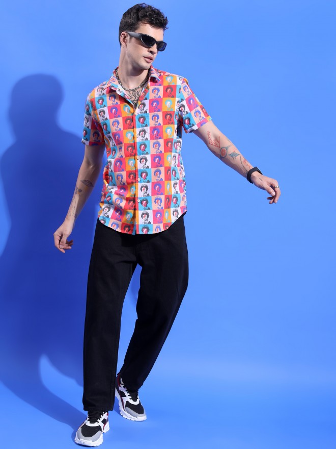 Ketch Men Multicolor Printed Slim Fit Casual Shirt - Multi - Image 2