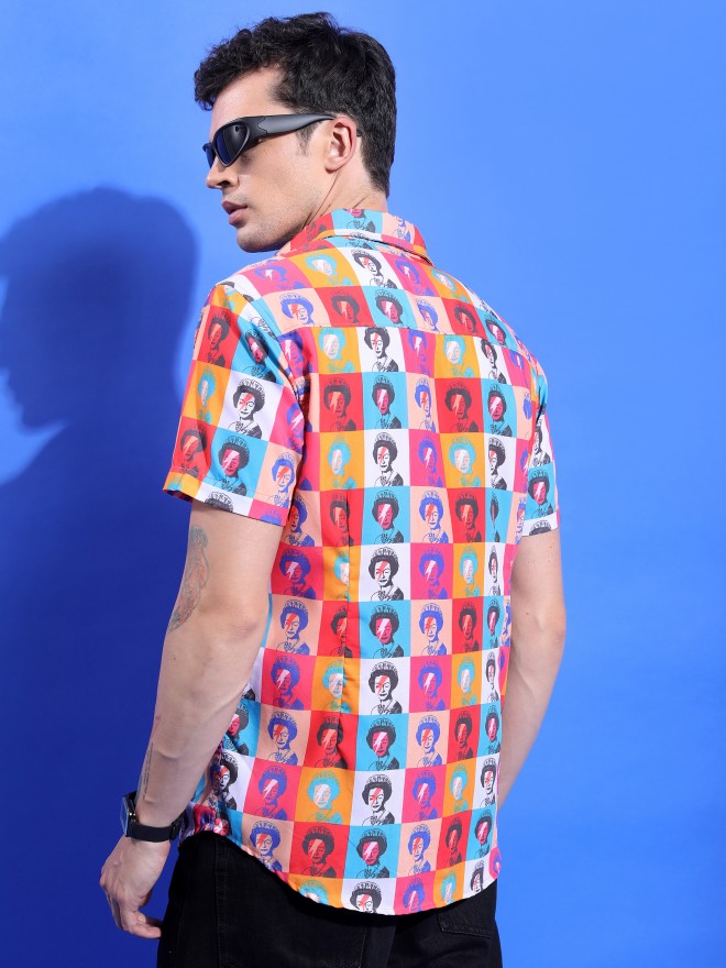 Ketch Men Multicolor Printed Slim Fit Casual Shirt - Multi - Image 3