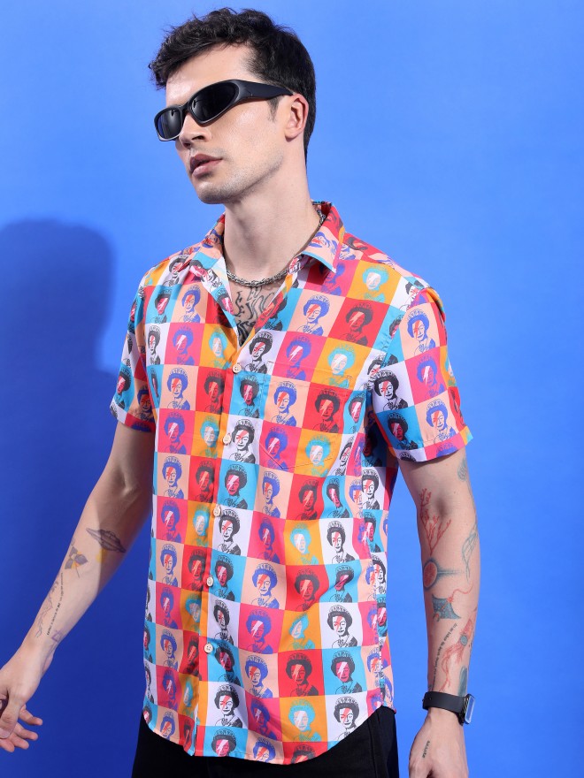 Ketch Men Multicolor Printed Slim Fit Casual Shirt - Multi - Image 4