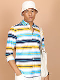 Ketch Men Multi Striped Slim Fit Casual Shirt - Multi - Image 1